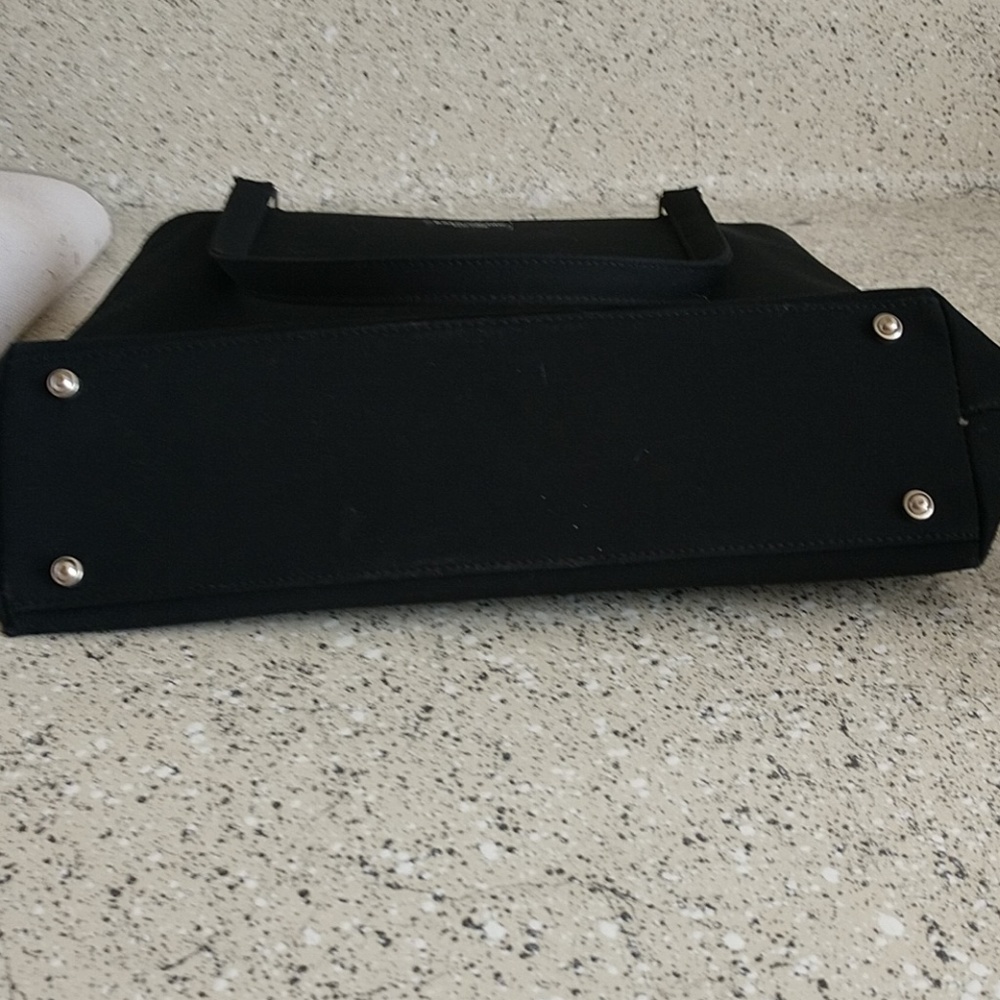 Black linen/canvas Kate Spade bag. - Picture 3 of 3